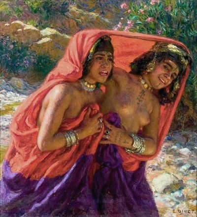 La huida de las bañistas