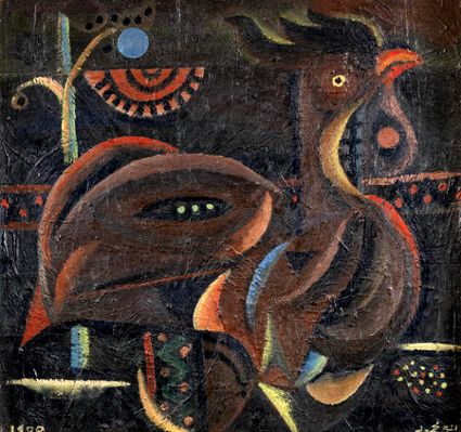 Shakir Hassan Al Said (Irak, 1925-2004): Cubist Cockerel