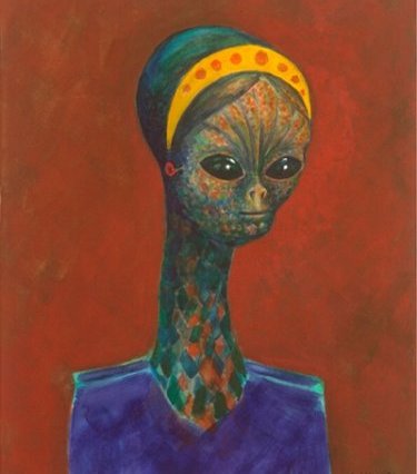 Alien Brown (2013). Acuarela sobre papel.