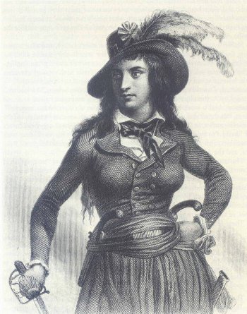 Théroigne de Méricourt por Auguste Raffet (1841)