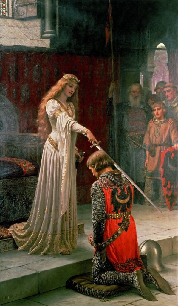 The accolade, obra del pintor Edmund Leighton