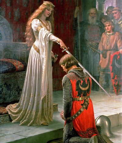 The accolade, obra del pintor Edmund Leighton