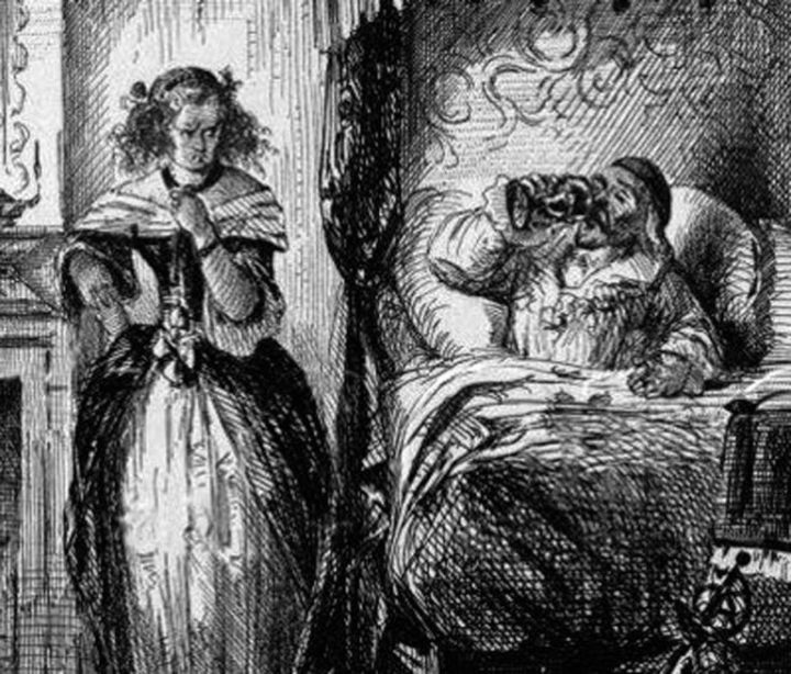 La marquesa de Brinvilliers envenenado a su padre.