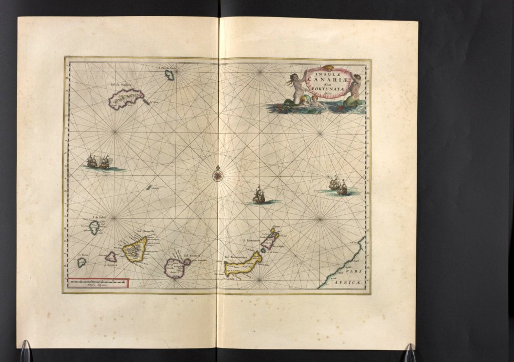 Insulae Canariae, Vol. 10, mapa 33, Joan Blaeu, 1667.